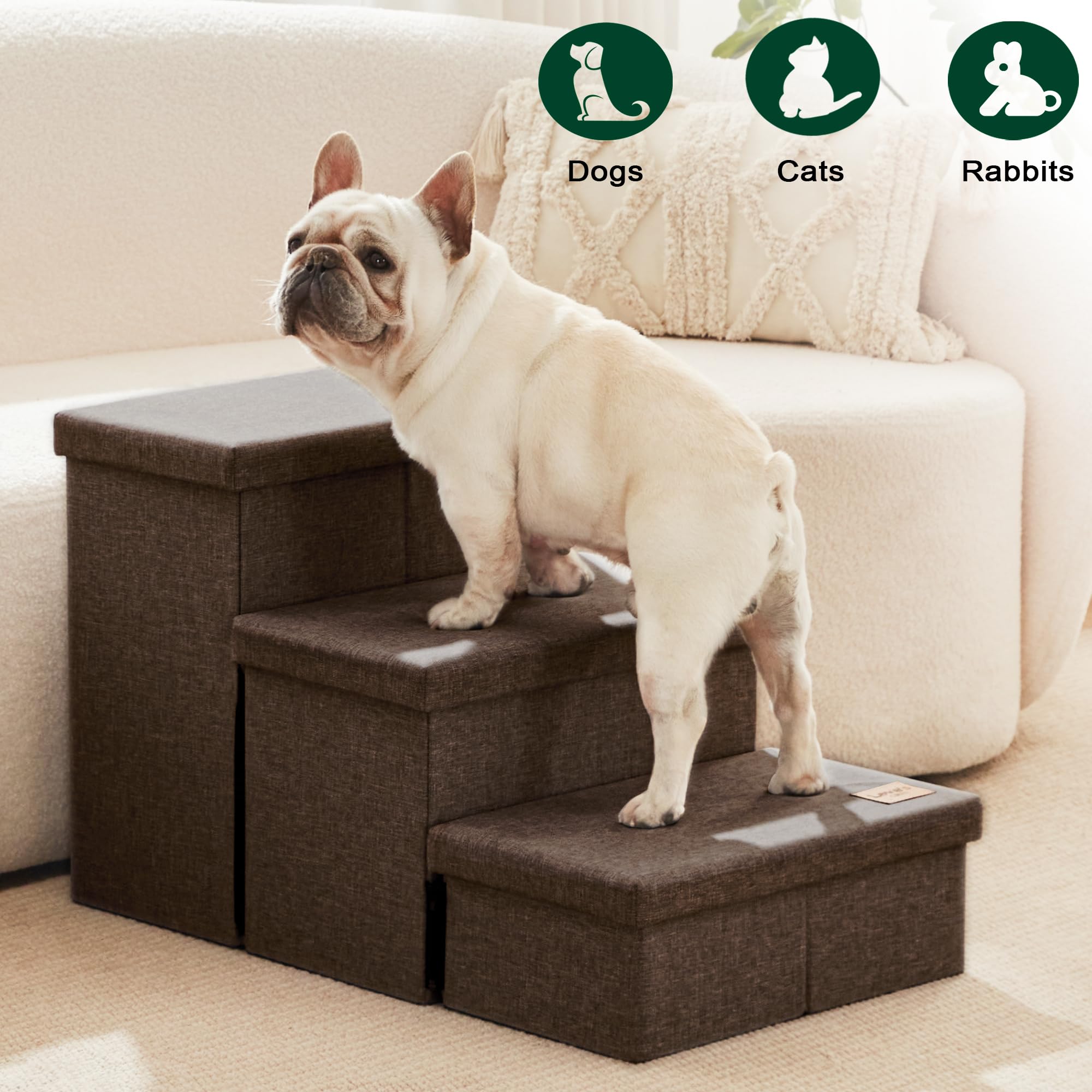 Love's cabin 3-in-1 stairs with storage keeps essentials close