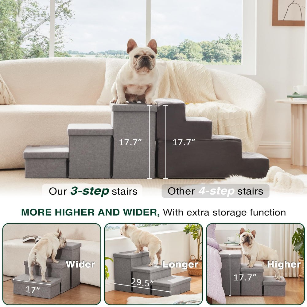 Love's cabin assembly video assists quick setup of dog stairs