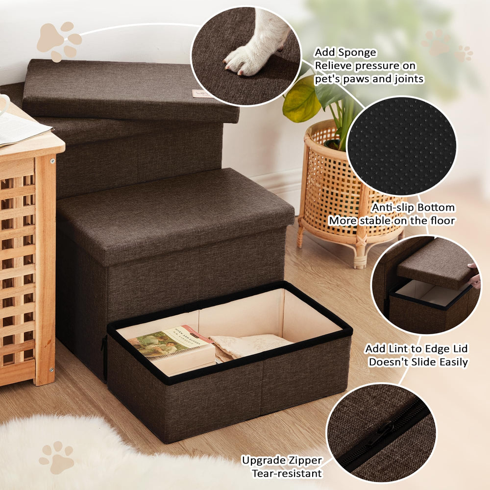 Love's cabin dog stairs fit for 20-inch bed height