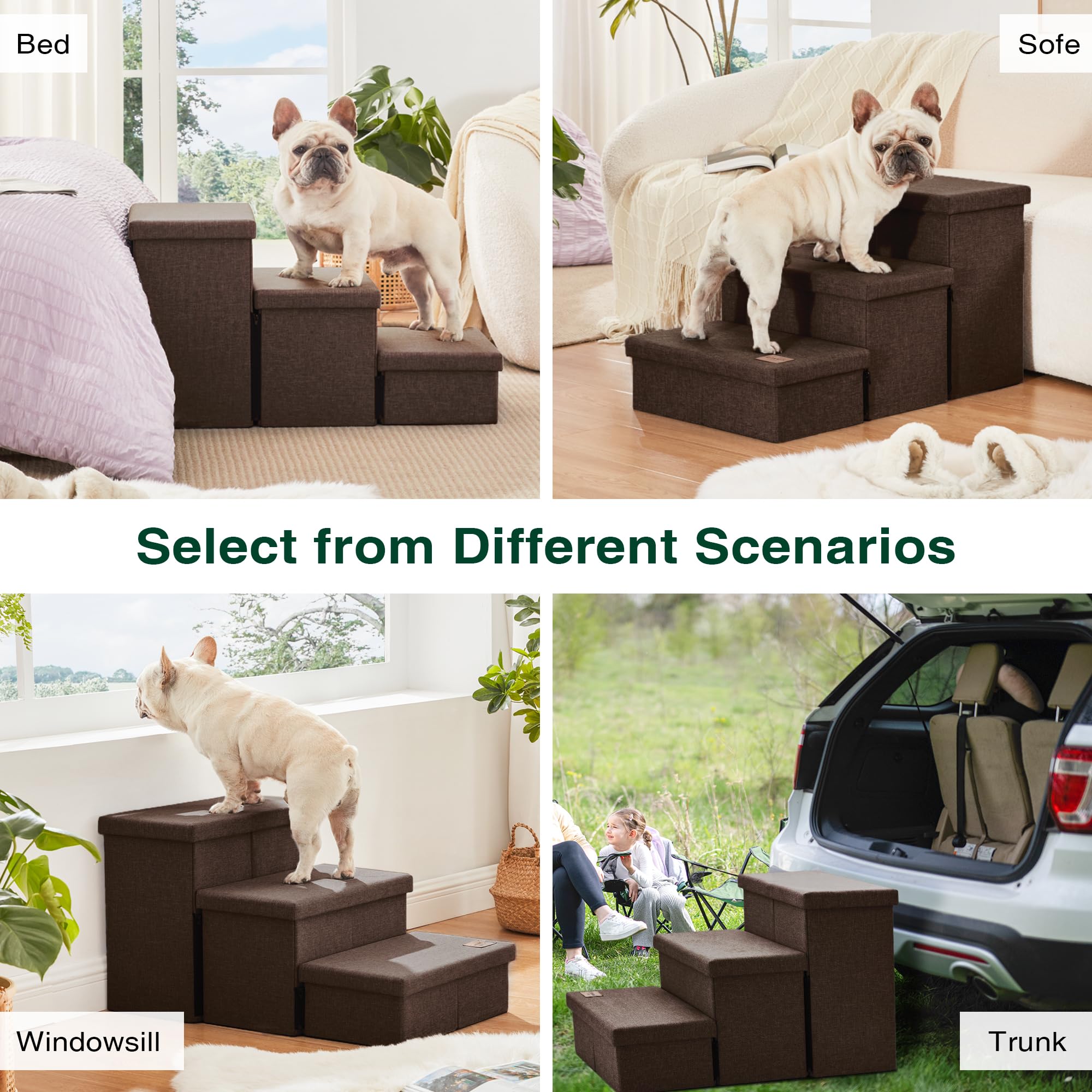 Love's cabin cushioned steps reduce paw fatigue during climbs