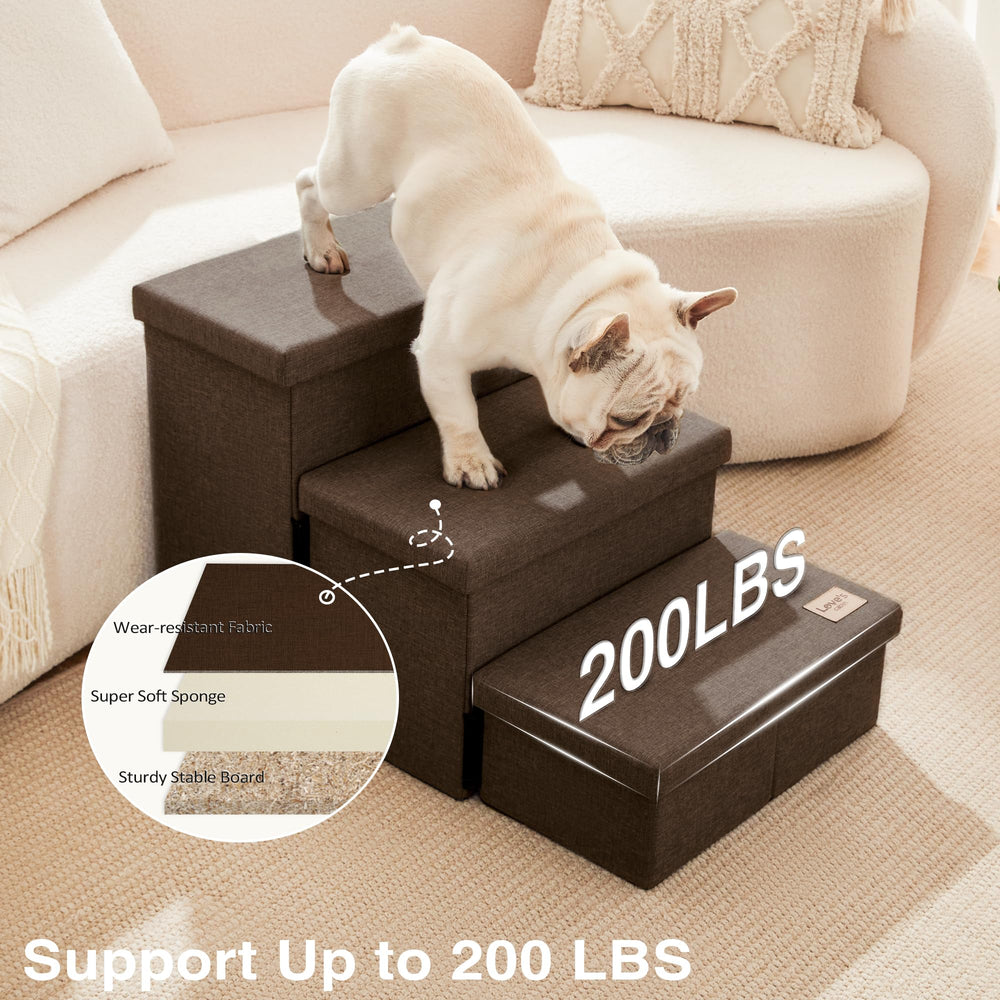 Love's cabin foldable dog stairs for portable use