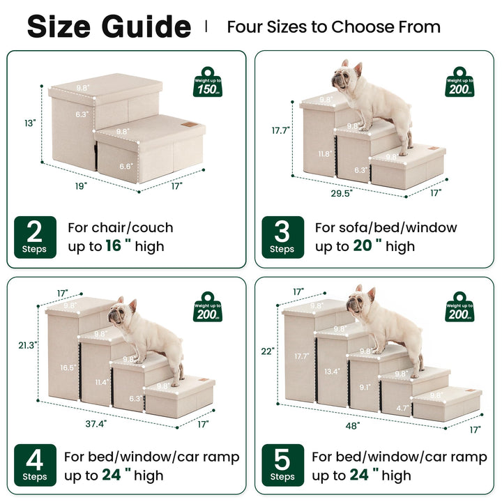 Love's cabin dog stairs non-slip bottom keeps steps steady