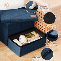 Love's cabin dog stairs with non-slip bottom ensure stable climbing