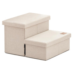 Love's cabin dog stairs 13h beige 2 steps supports pets up to 150 lbs