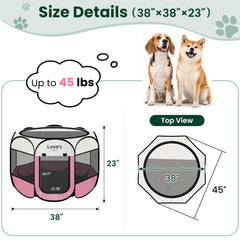 Love's cabin mesh and fabric offer durable ventilation for pets.
