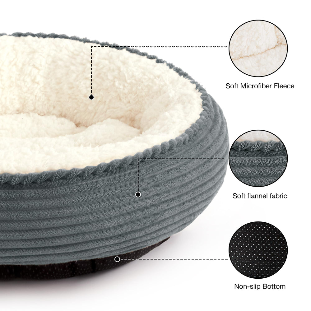 Love's cabin round bed nest walls provide a secure cozy resting space.