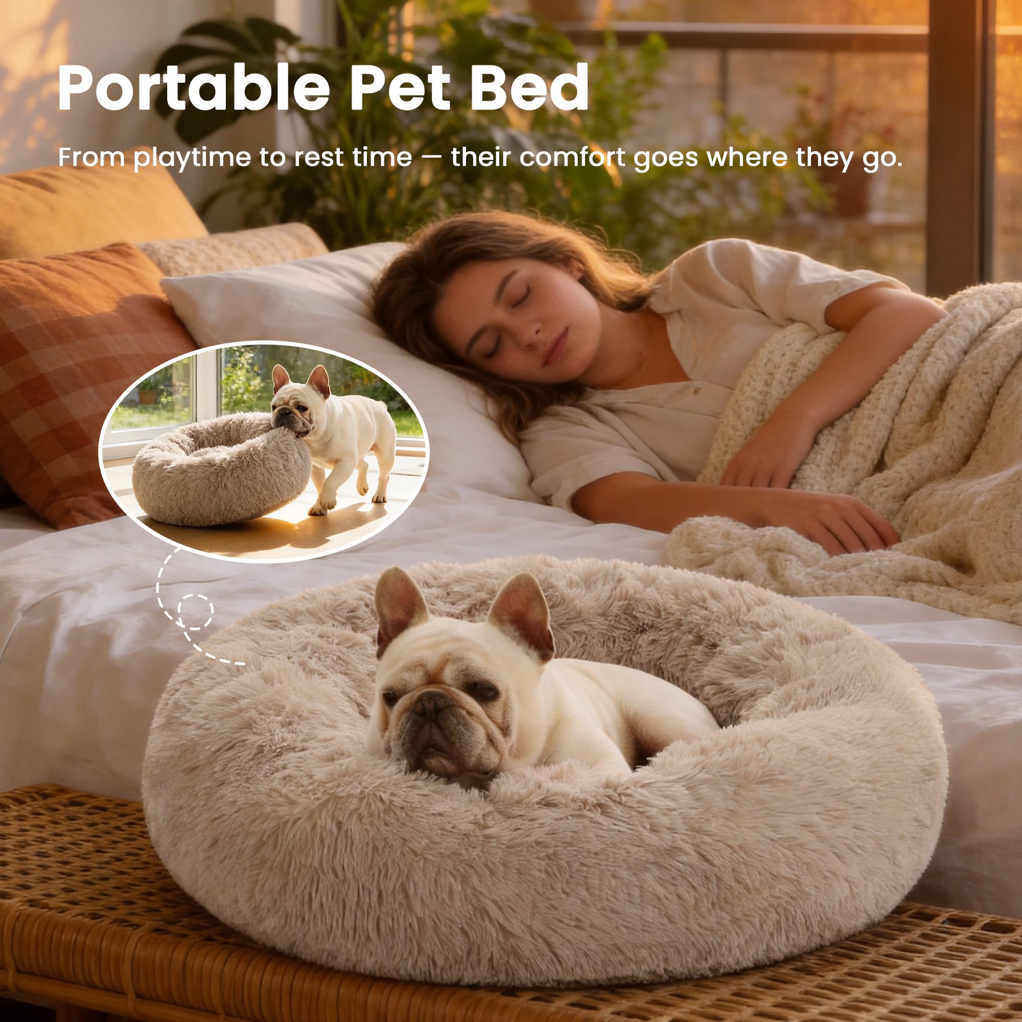 Love's cabin nest-walled bed supports head and neck comfortably.