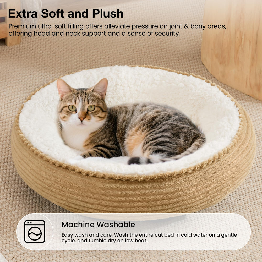 Love's cabin nest-wall design creates a secure hideaway for cats and small dogs.