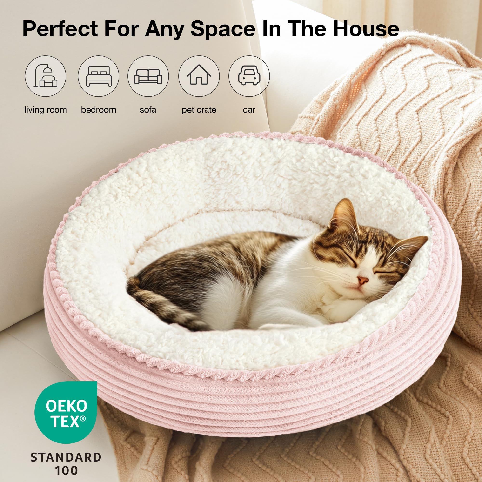 Love's cabin non-slip bottom keeps the bed in place on smooth floors.