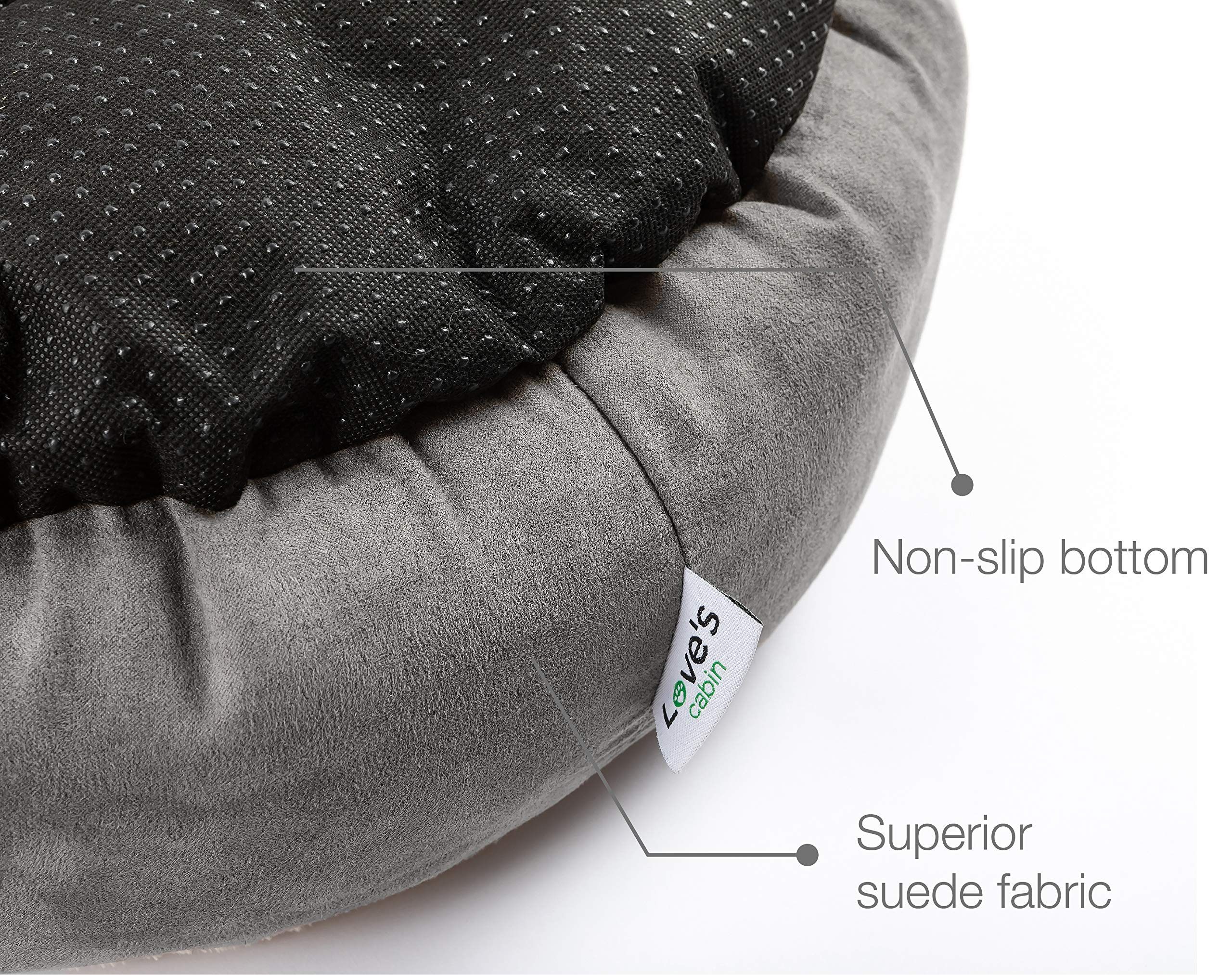 Love's cabin non-slip bottom keeps bed in place