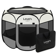 Love's cabin pet playpen circular eight-panel design for spacious indoor containment