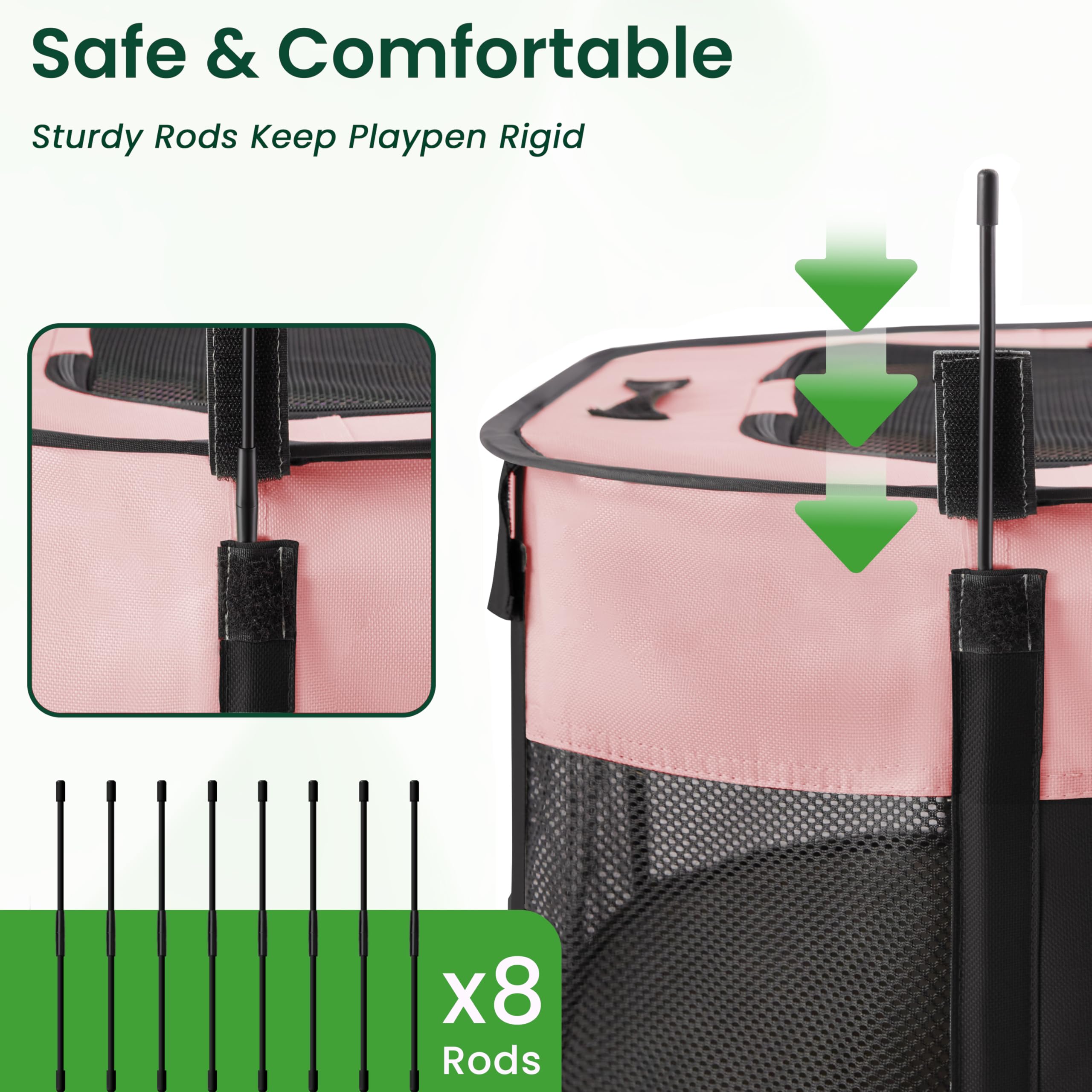 Love's cabin pink playpen adapts to outdoor adventures