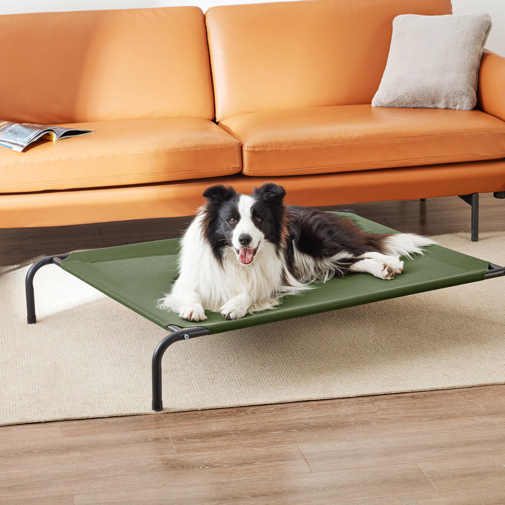 Love's cabin elevated bed compatible with soft pad for extra comfort.