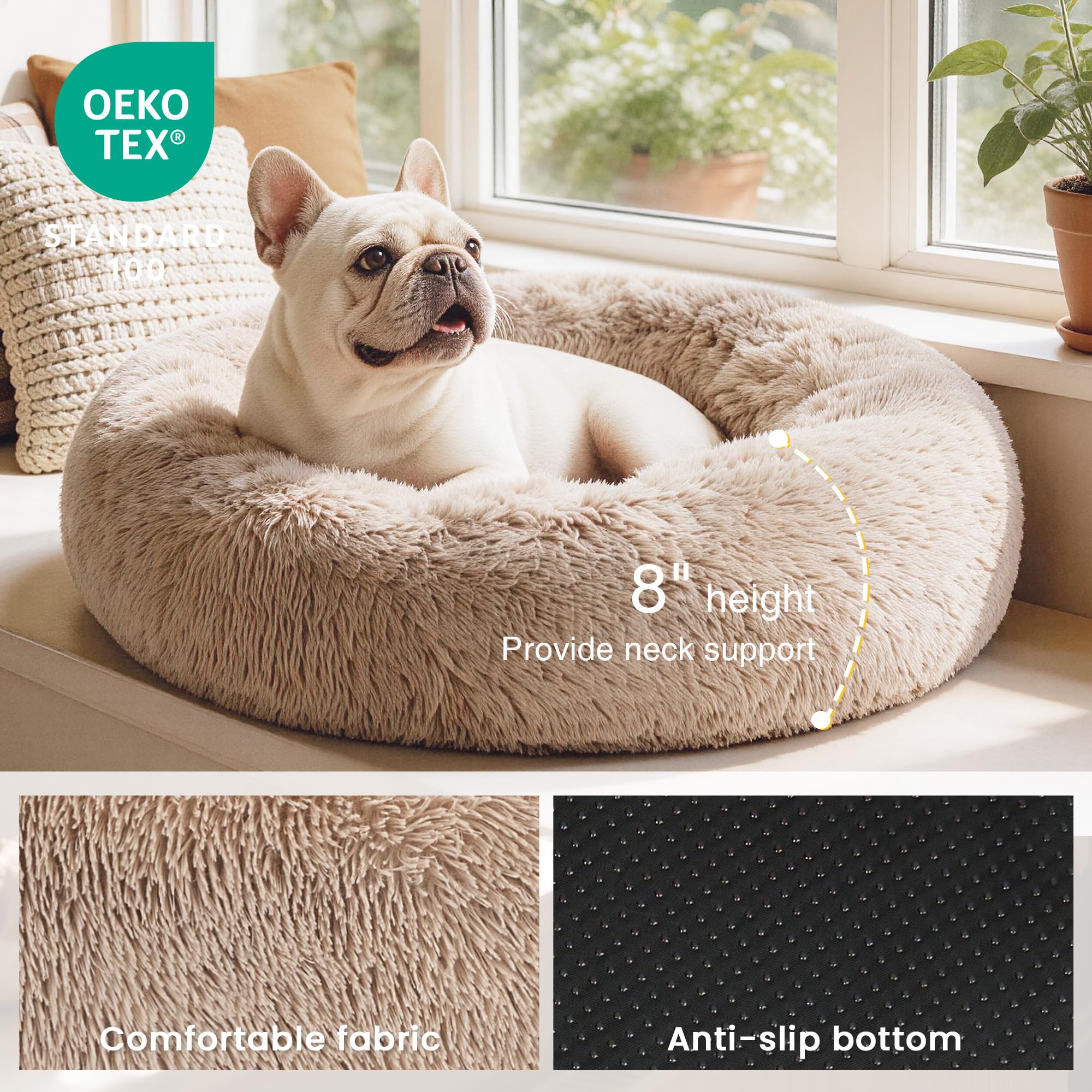 Love's cabin raised rim supports head and neck comfortably
