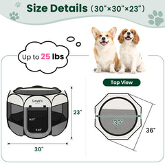 Love's cabin playpen with removable zipper top for indoor shade