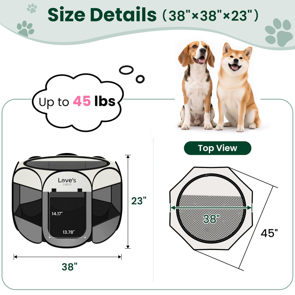 Love's Cabin removable zippered top for indoor use or shaded outdoor time.