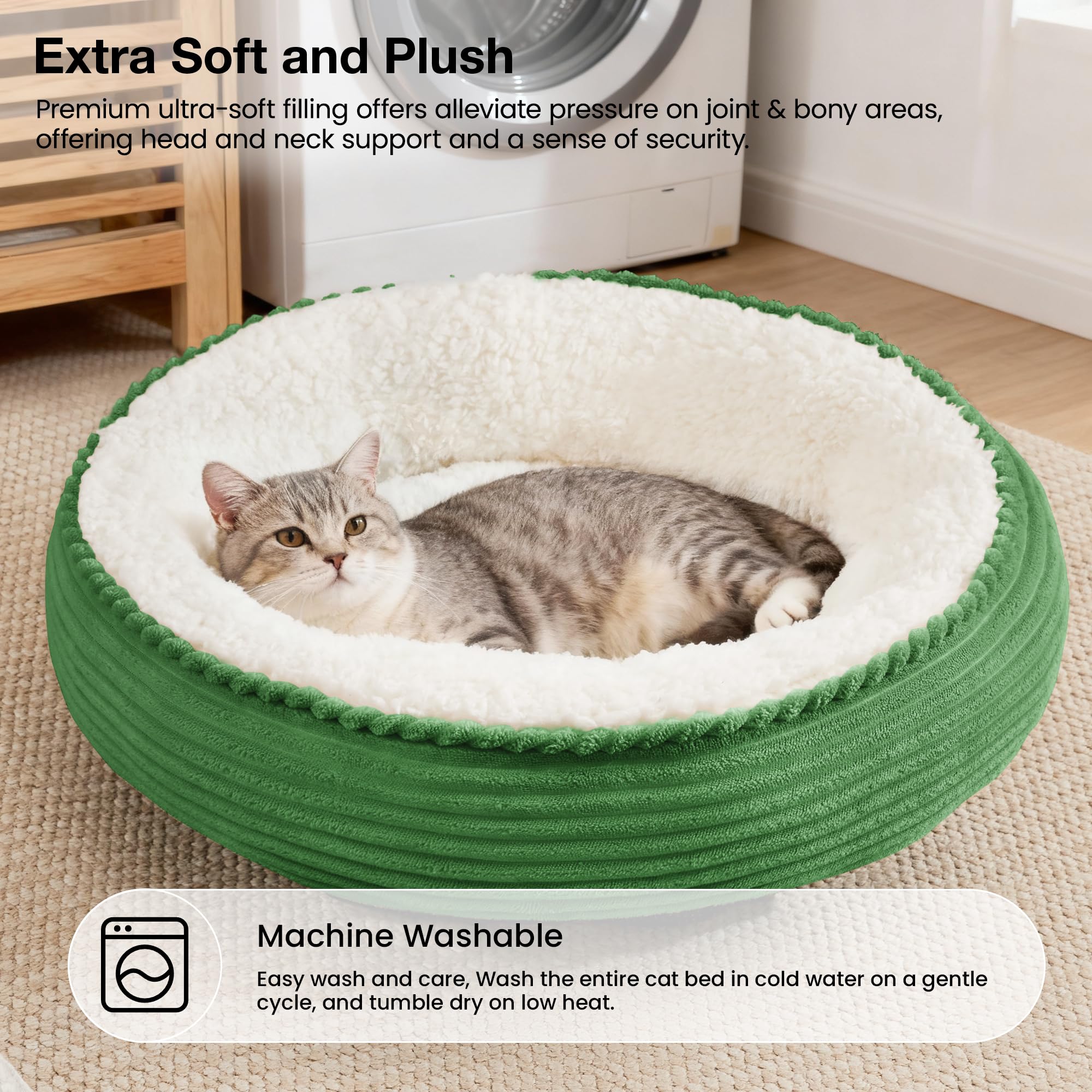 Love's cabin green stripe fabric adds stylish, comfortable look for living spaces