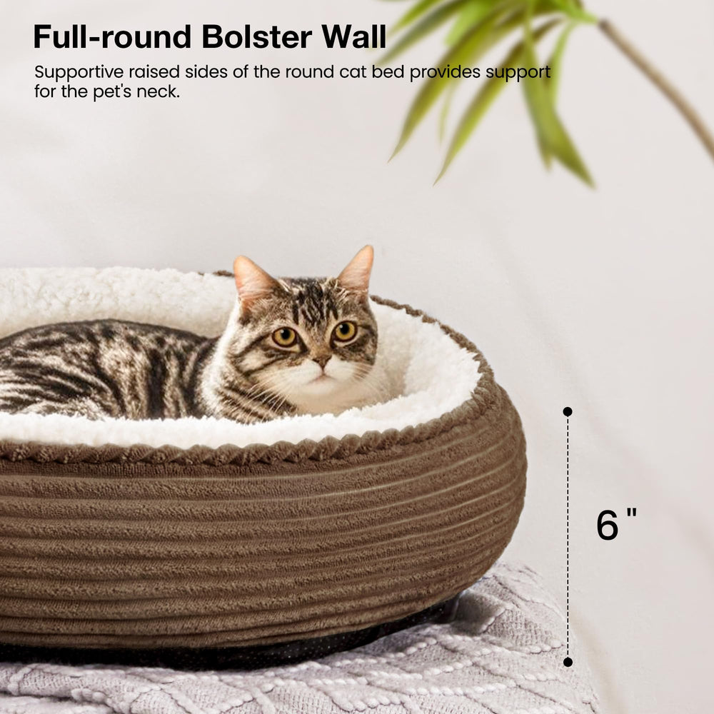 Love's cabin Round Donut Bed machine-washable for easy care and quick refresh.
