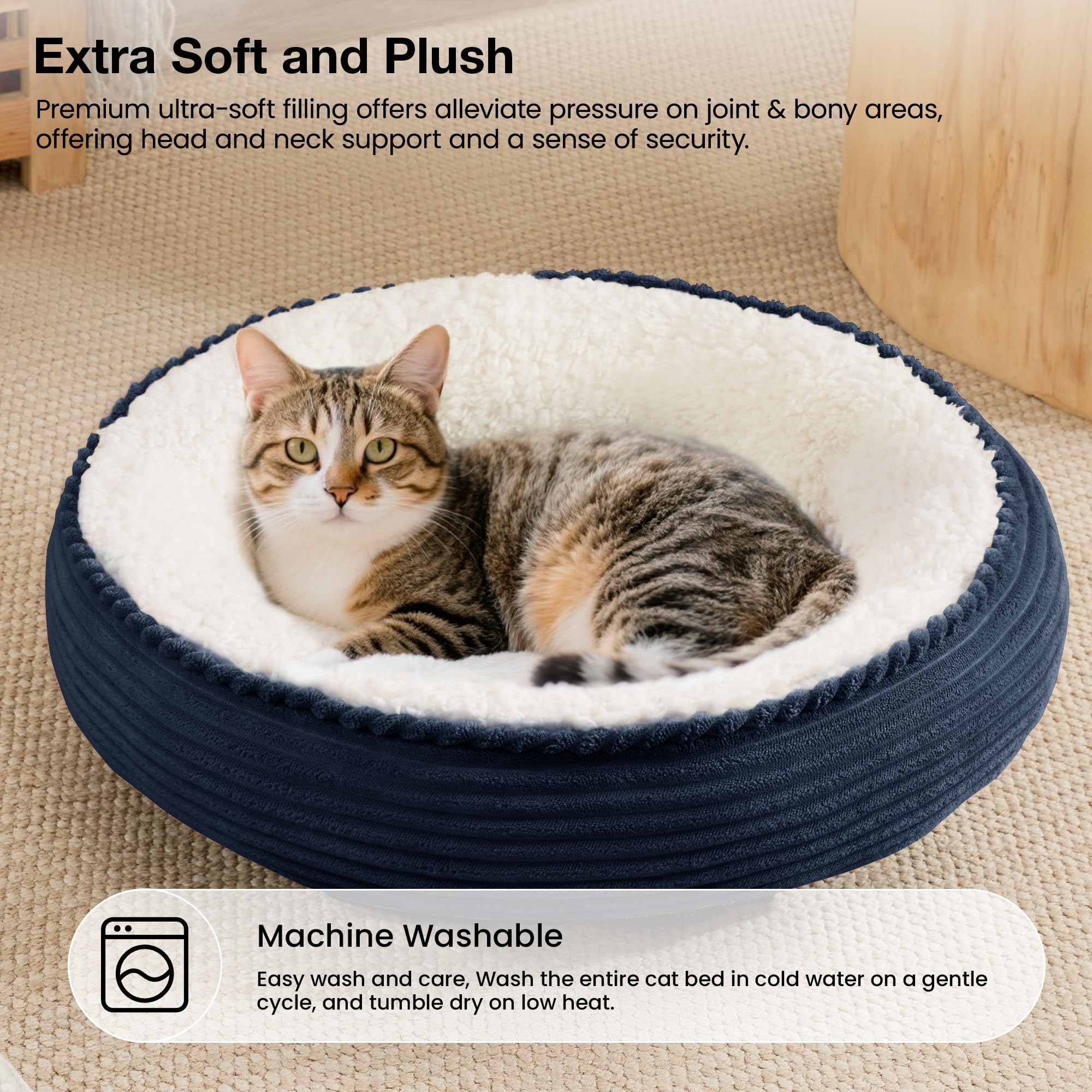 Small pet enjoying Love's cabin bed for a restful nap