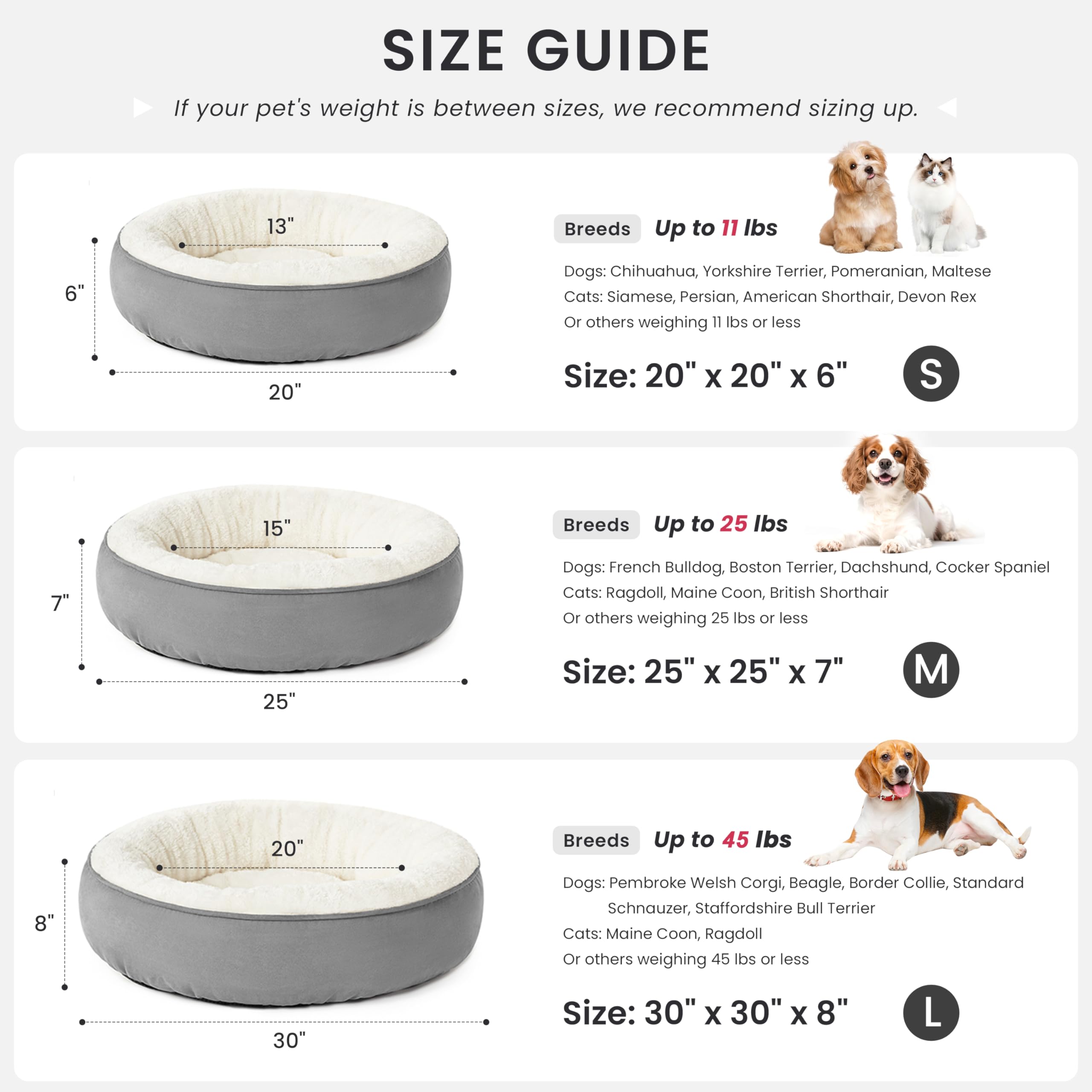 Love's cabin soft fabric pet bed for premium comfort