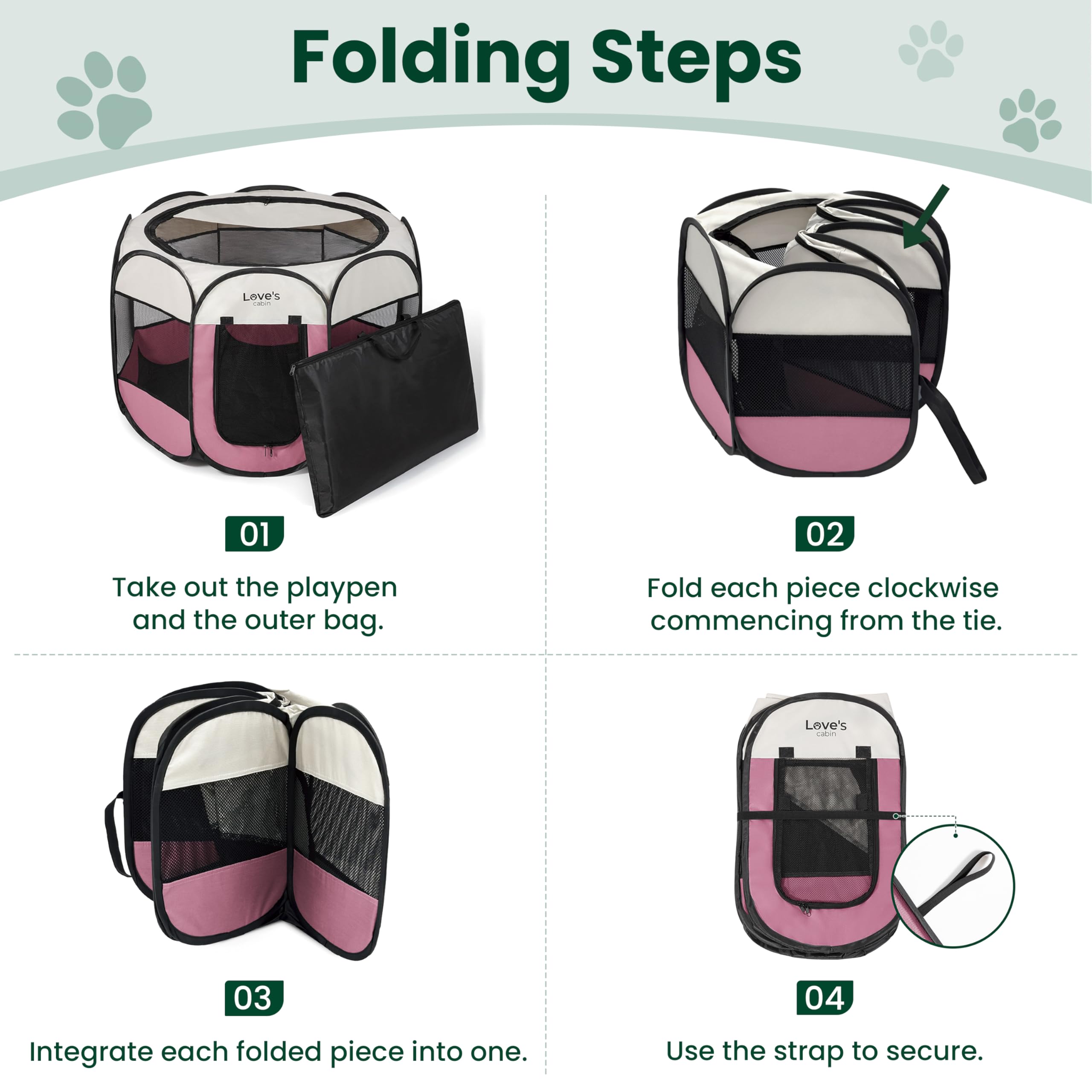 Love's cabin soft mesh promotes ventilation and visibility.