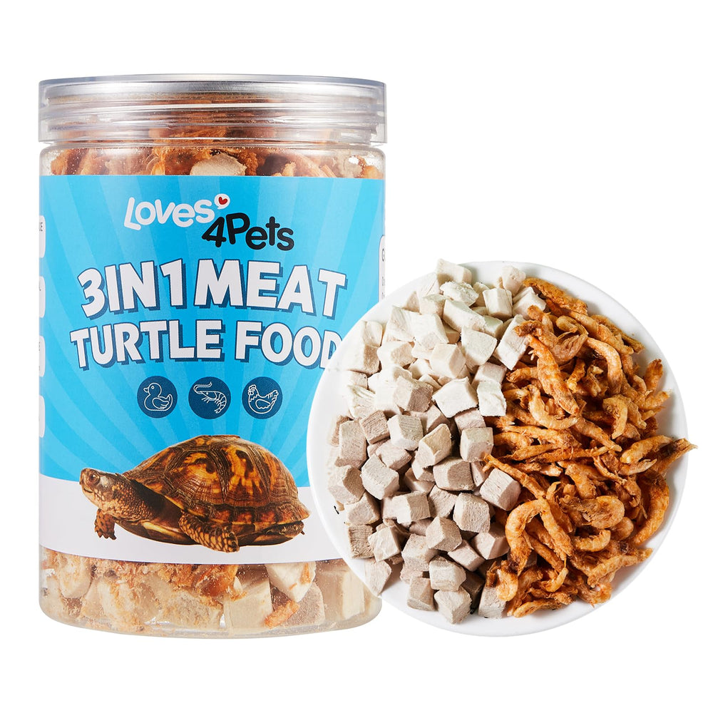 Loves4Pets Turtle Food storage at room temperature keeps freshness ready.