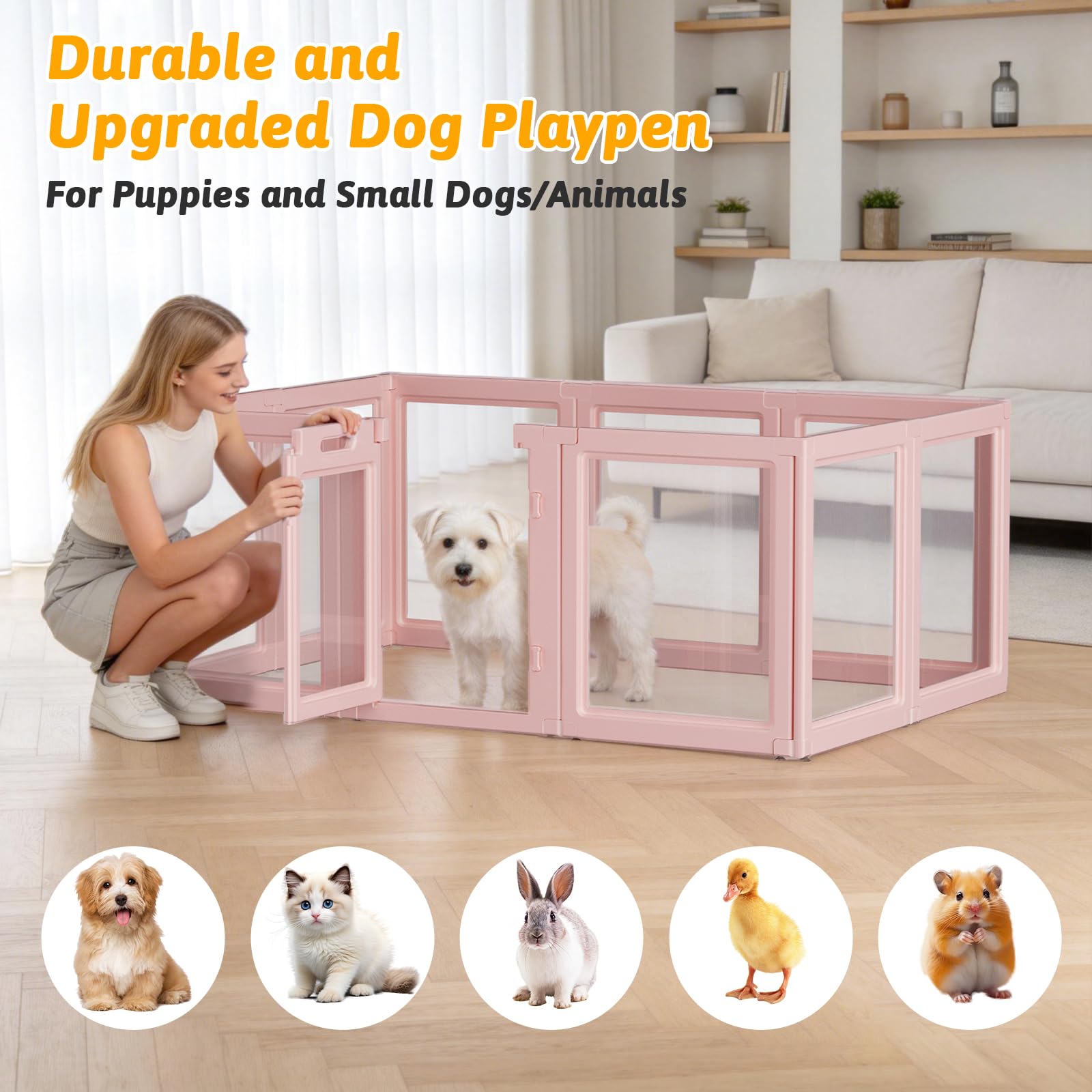 LoveTail transparent panel design for unobtrusive enclosure