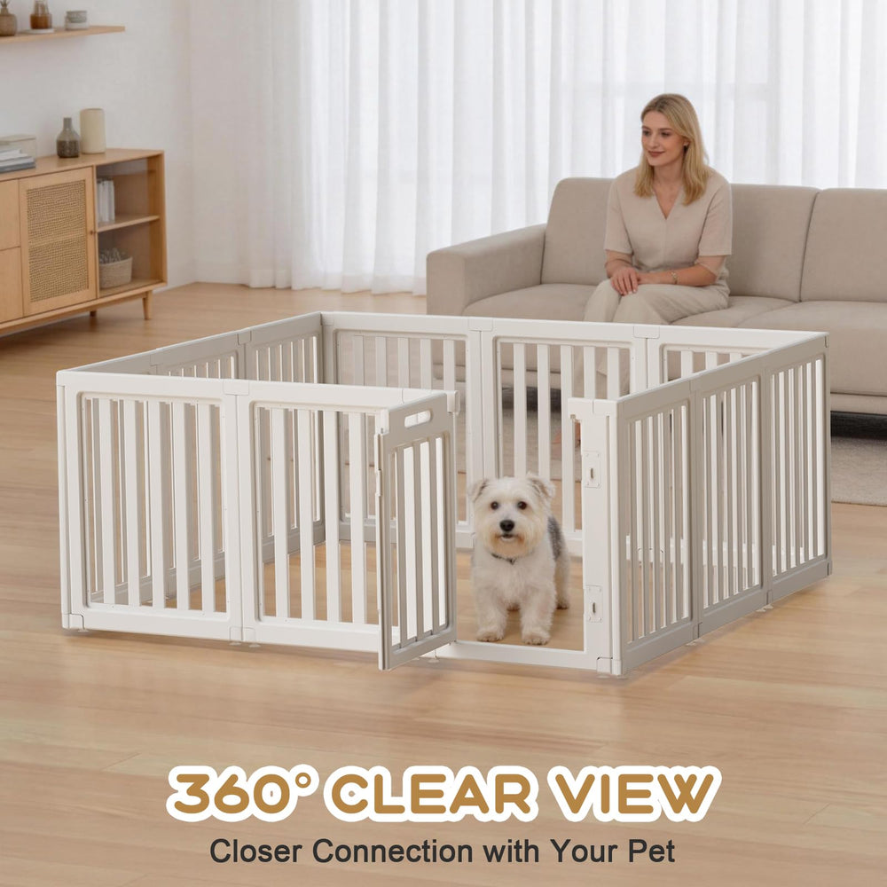LoveTail indoor use dog playpen set up in living room