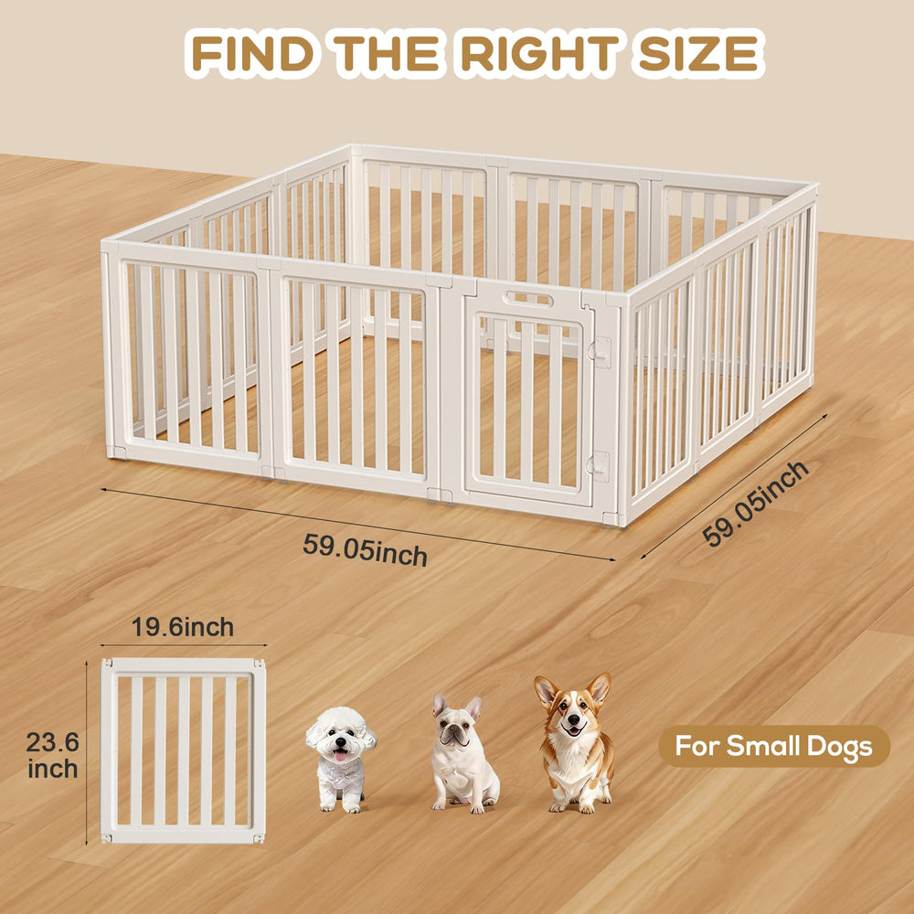 LoveTail modern structure dog playpen with durable poles