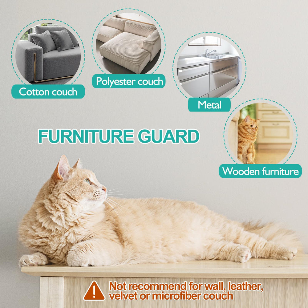 Lovinch protector not recommended for leather or faux surfaces.