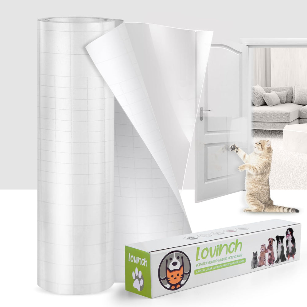 Lovinch thick vinyl roll provides large coverage to guard furniture from claws.