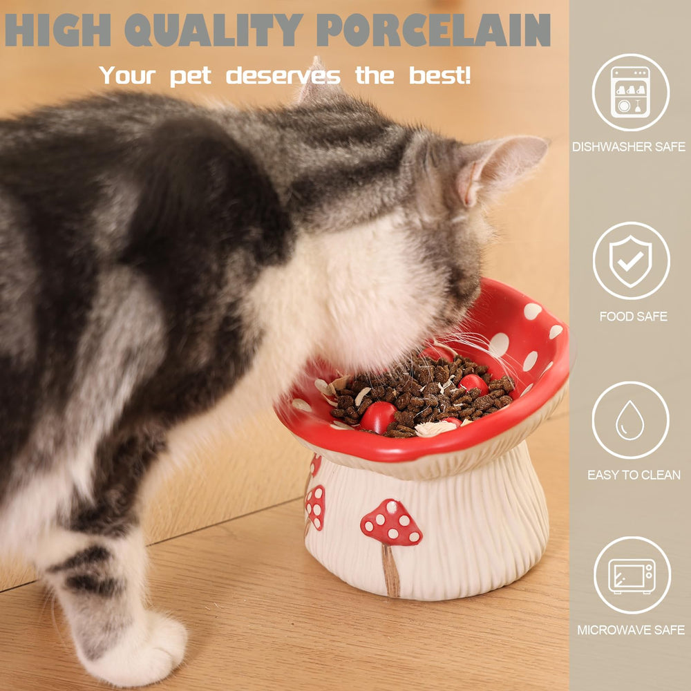 LOVINFURBABY anti vomiting bowl with shallow dish helps keep meals tidy