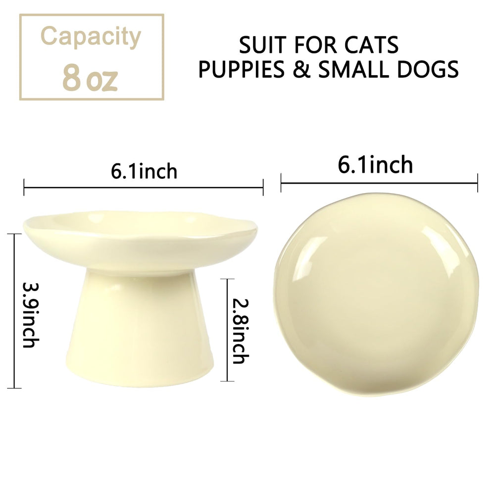 LOVINFURBABY ceramic elevated feeding dish for comfortable dining.