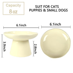 LOVINFURBABY ceramic elevated feeding dish for comfortable dining.