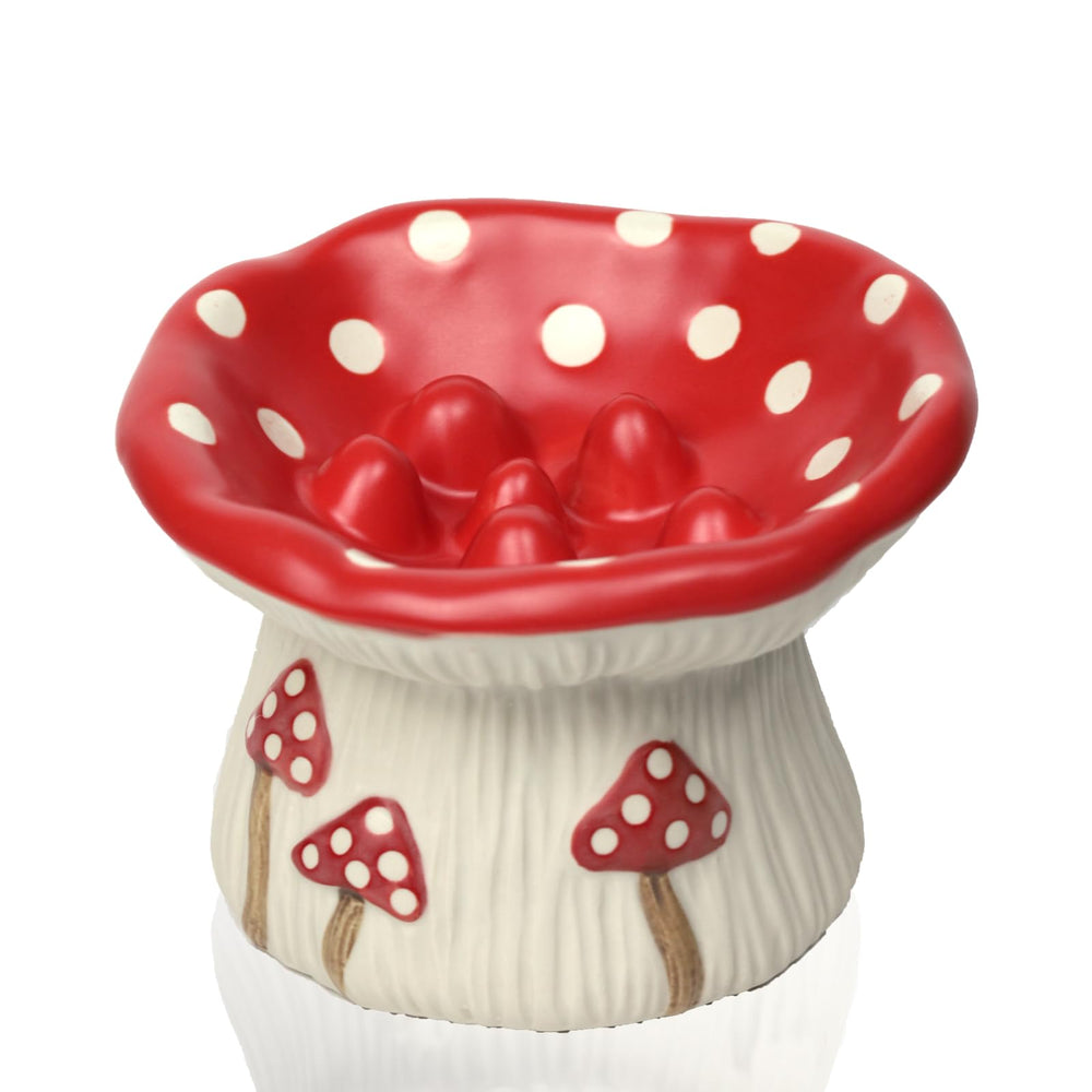 LOVINFURBABY charming mushroom bowl brightens any feeding space