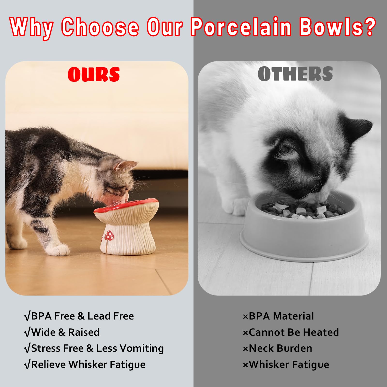 LOVINFURBABY durable ceramic material ensures lasting, easy-to-clean mealware