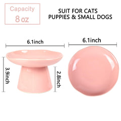 LOVINFURBABY elevated cat feeder 3.9 inch height