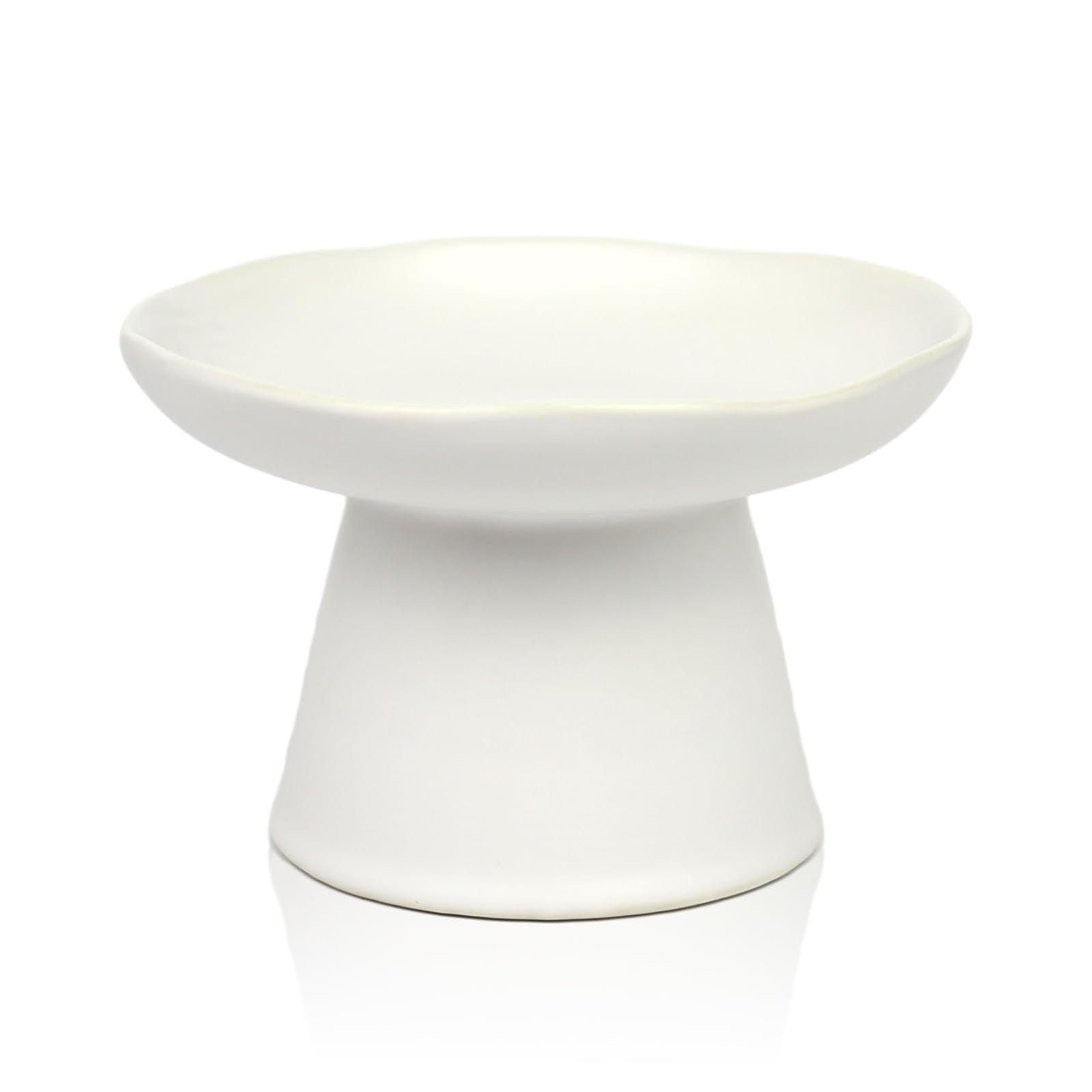 LOVINFURBABY extra wide raised bowl for whisker-friendly eating.