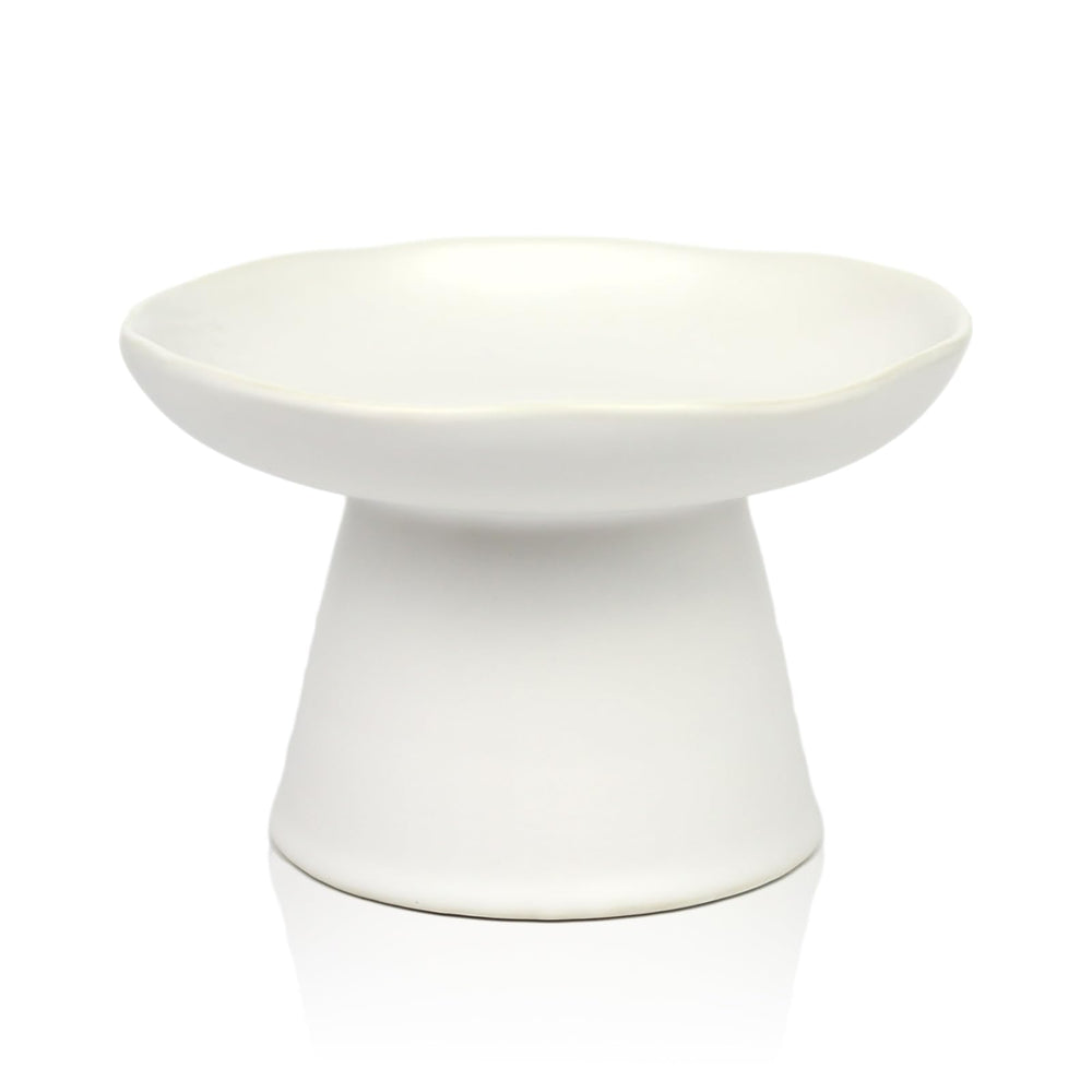 LOVINFURBABY extra wide raised bowl for whisker-friendly eating.
