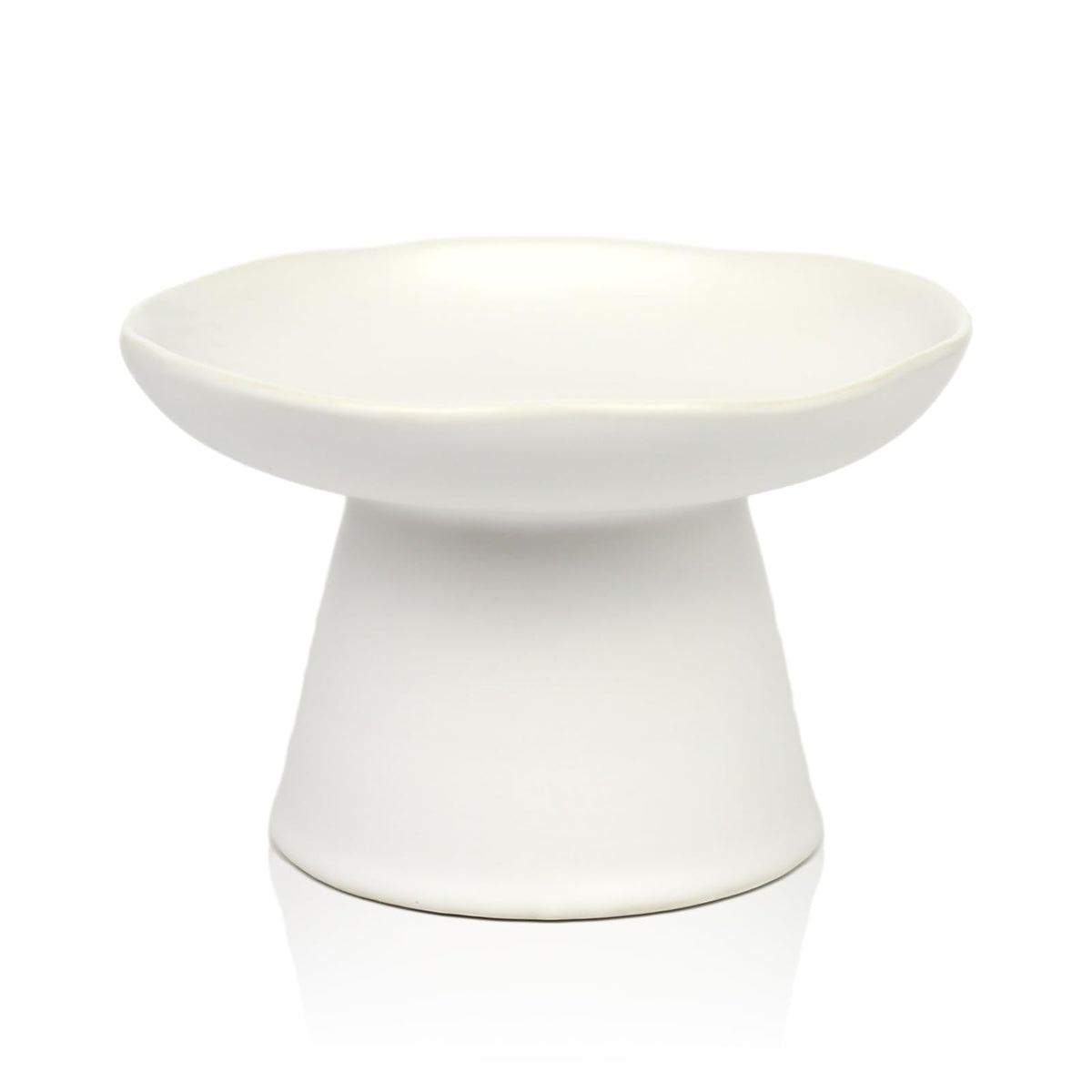 LOVINFURBABY extra wide raised bowl for whisker-friendly eating.
