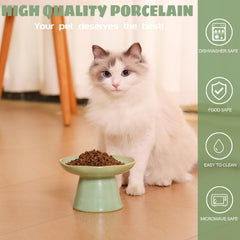 LOVINFURBABY flat-faced cat-friendly bowl fits snout-friendly eating.