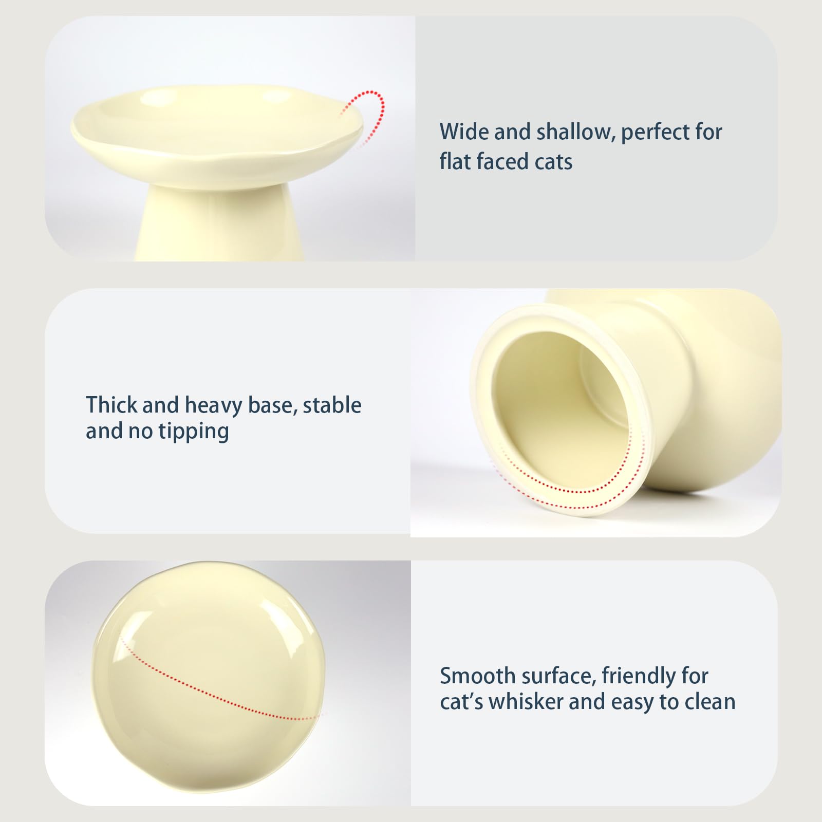 LOVINFURBABY porcelain cat bowl with non-toxic material safe daily meals.