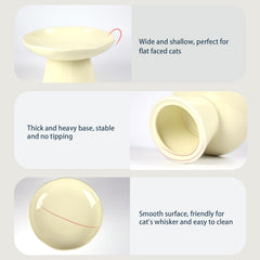 LOVINFURBABY porcelain cat bowl with non-toxic material safe daily meals.
