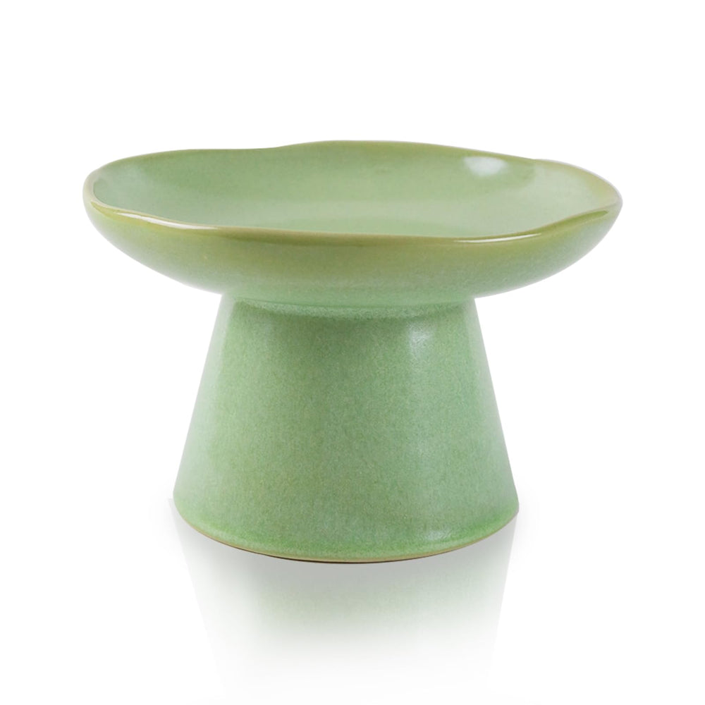 LOVINFURBABY wide shallow 6.1-inch bowl supports comfortable meals for flat-faced cats.