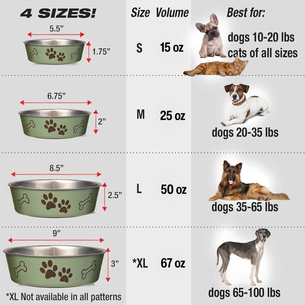 Loving Pets Bella Bowl is durable for home use and travel.