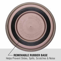 Loving Pets Bella Bowl no-slip design keeps bowls steady during meals.