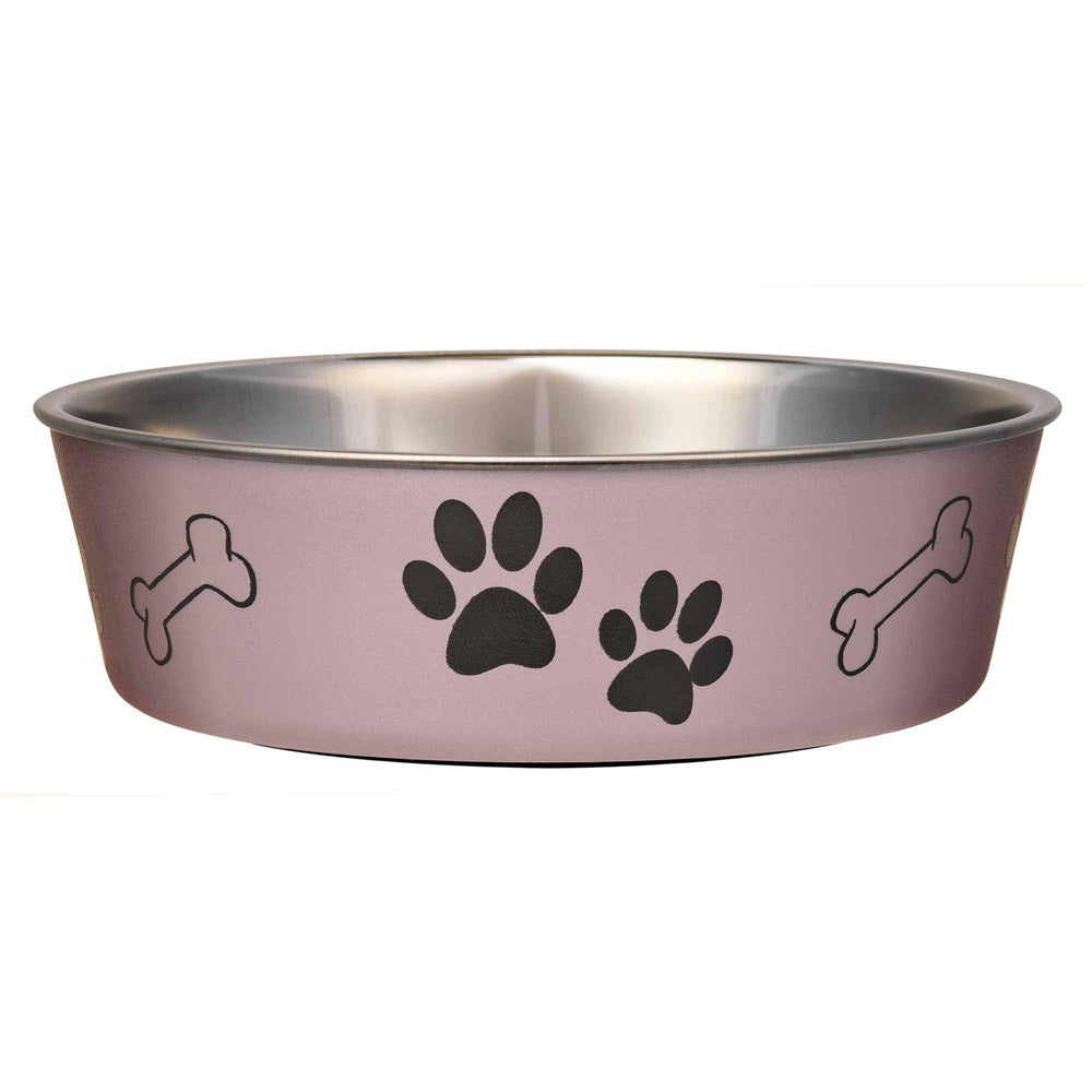 Loving Pets Bella Bowl no-tip no-slip design keeps the bowl steady during meals.