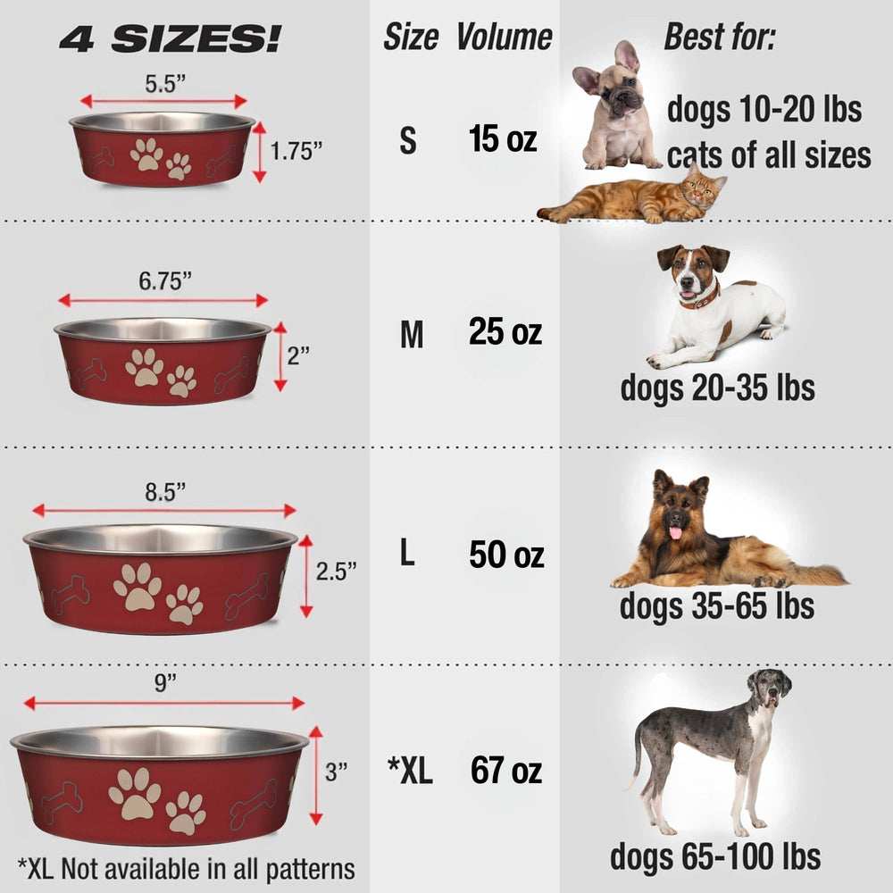 Loving Pets Bella Bowl mat-friendly design suits dog and cat feeding stations at home.