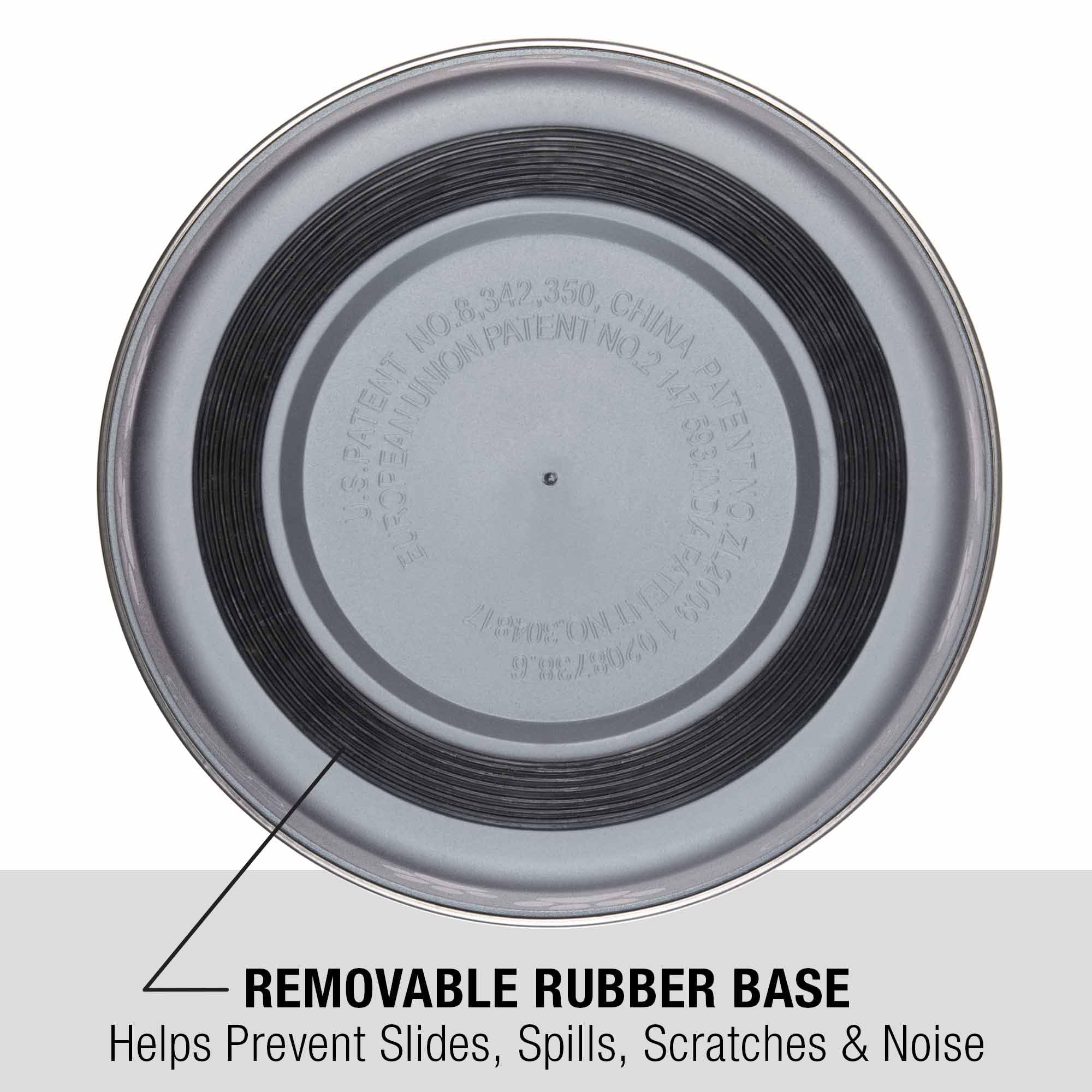 Bella Bowl removable rubber base for stable feeding on mats