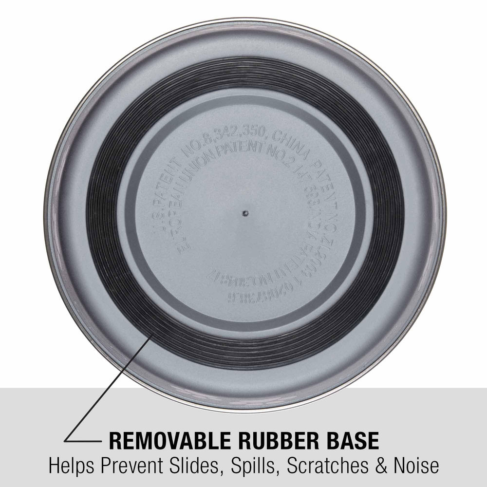 Bella Bowl removable rubber base for stable feeding on mats
